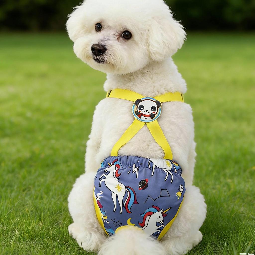 Cartoon Print Pets Dog Shorts Diaper Sanitary Physiological Pants Washable Female Short Panties Menstruation Underwear Briefs