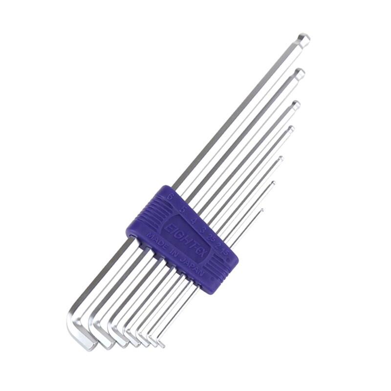 EIGHT-EX TTS-7 Extended Metric & Imperial Ball End Hex Wrench Set