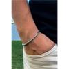 Unisex-Zylinder-verstellbares italienisches Ketten-Silber-Rhodium-Armband