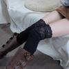 Lace Thigh High Socks Women Over-the-Knee Socks with Lace Cuffs Stretchy Long Stockings Boot Socks for Girls Cosplay Dating