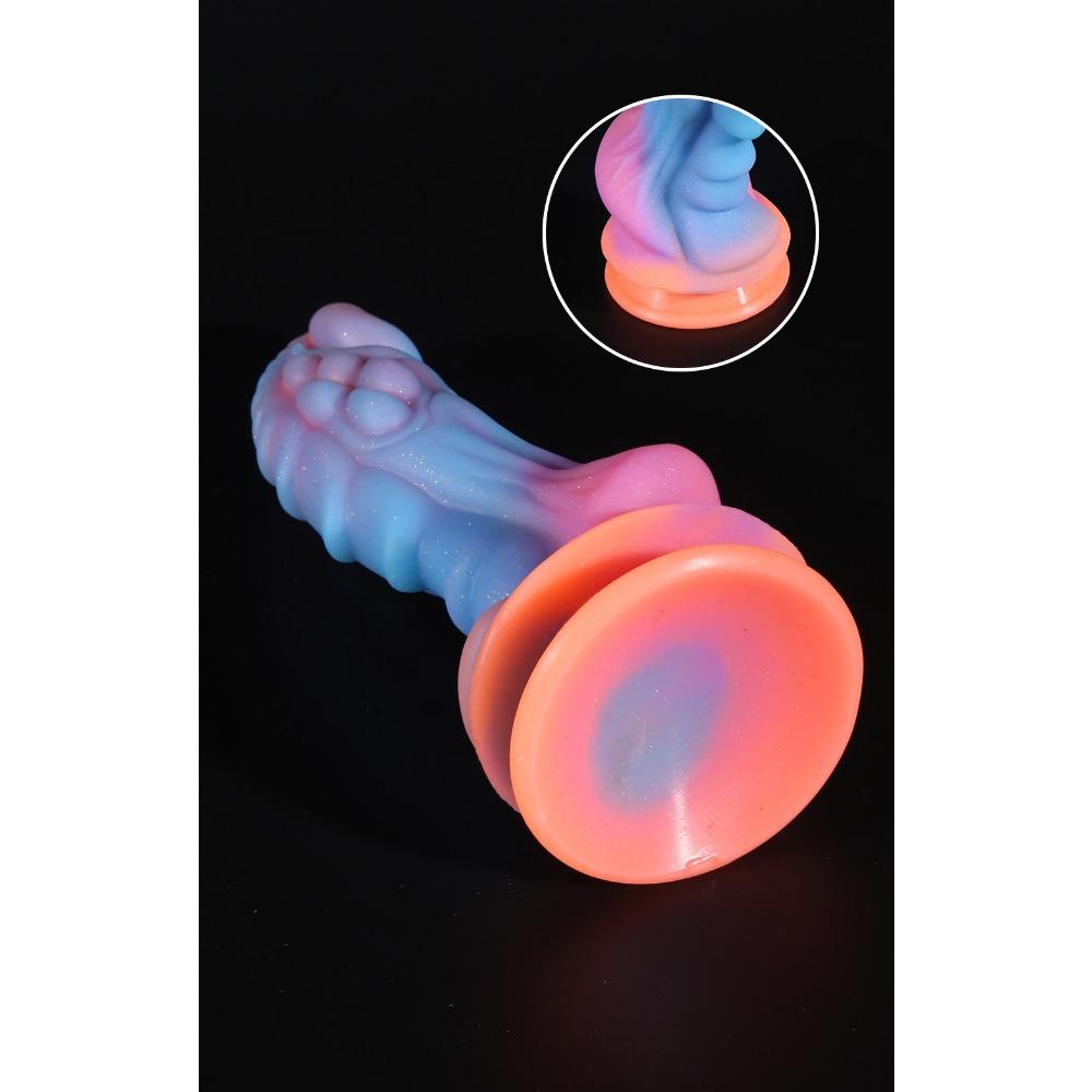 Colourful Glow-In-The-Dark Unicorn Vestibule Anal Plug Liquid Silicone Simulation Dildo Anal Expansion Masturbator Adult Erotic Sex Toys