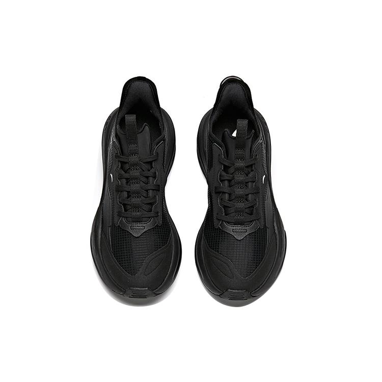 Anta C37 Series Slip Resistant Abrasion Resistant Low top Skateboard Shoes Women's Black 922128081-7