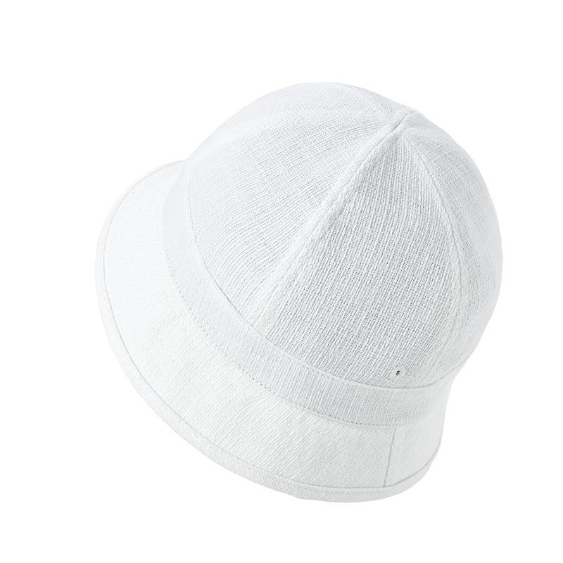 Sombrero de pescador de lino y algodón para mujer, diseño retro sencillo, de lujo, con ala corta, transpirable, para viajes, senderismo y deportes.