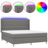 VidaXL Sommier à Lattes de Lit avec Matelas et LED, Lit Rembourré, Lit Double, Lit Adulte de Chambre à Coucher Intérieur, 3139134