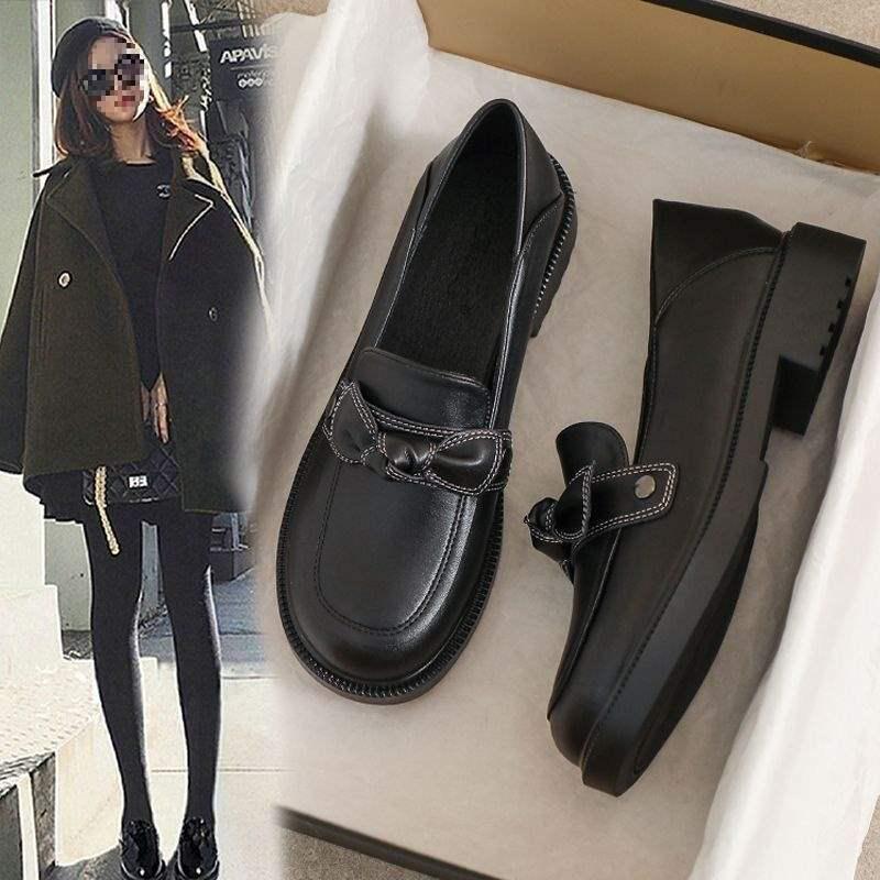 Women's Soft Leather British Style Loafers - 2025 Spring/Summer/Autumn Collection