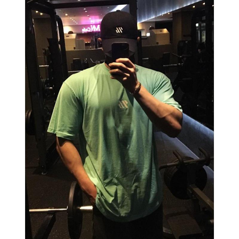 Myba Men's Elastic Muscle Training Short-Sleeve Summer Fitness T-Shirt for Running