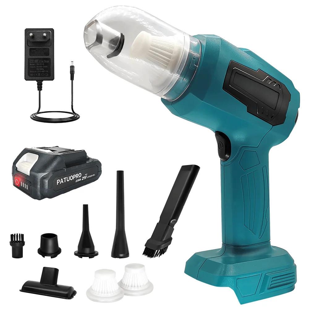 2-in-1 Multi functional Mini Handheld Car Vacuum Cleaner Cordless Portable Auto Vacuum Home Sofa Cleaning Power Tool