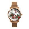 BK41-9 Ladies Quartz Watch Fashion Wrist Timepiece Christmas Theme Design Magnet Buckle