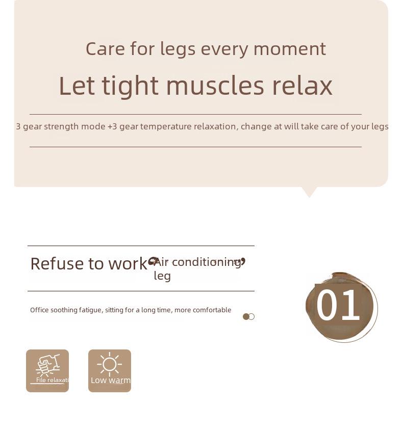 Multifunctional Leg Massager & Calf Slimming Device with Heat Compression and Air Wave Therapy