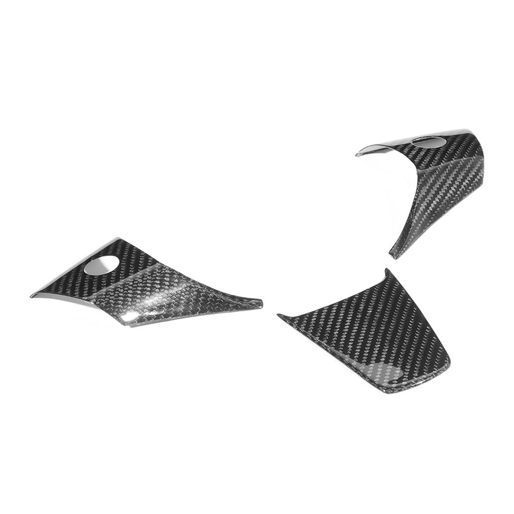 3 PCS Set  Carbon Fiber Wheel Steering Panel Cover Car Modified Fits for Tesla Model 3 18 19