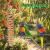 Durable Stainless Steel Bird Feeding Rack Spiral Bite Resistant Parrot Foraging Toy Portable Feeding Hanging Basket Backyard