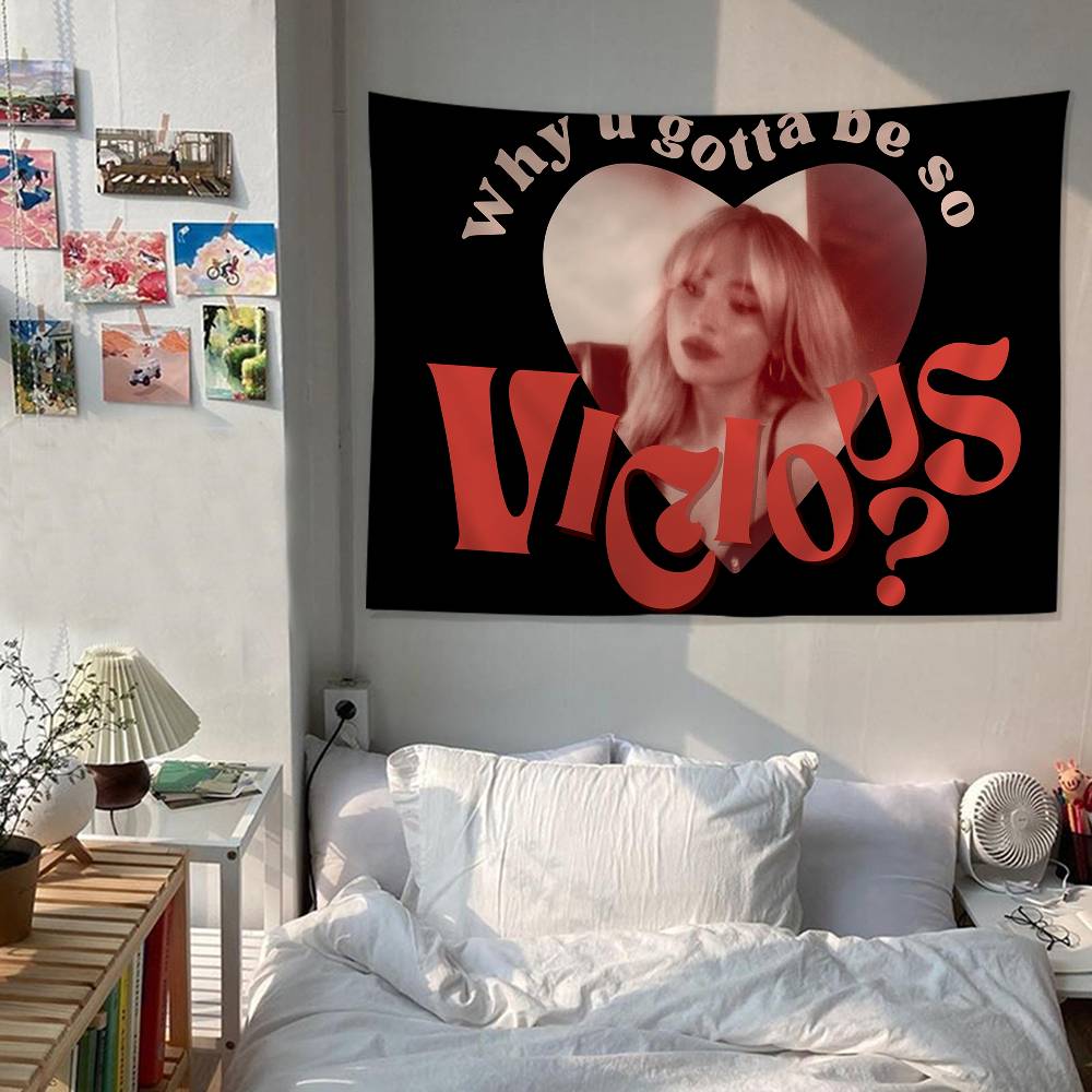 Singer SSabrina CCarpenter Chart Tapestry Art Science Fiction Room Home Decor Cheap Hippie Wall Hanging