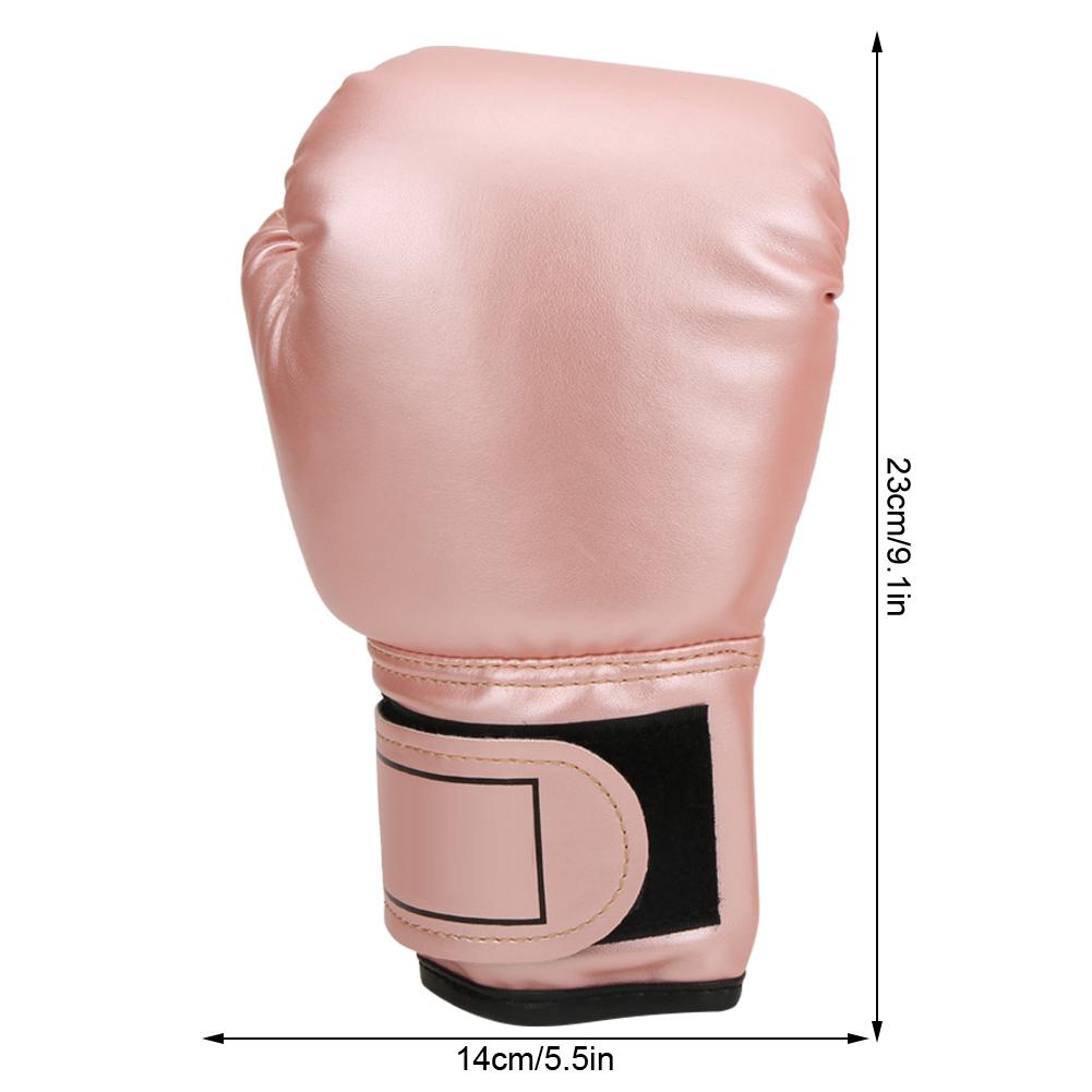 Breathable PU Leather Boxing Gloves Kid Sanda Sparring Sandbag Mitts Training EquipmentPink