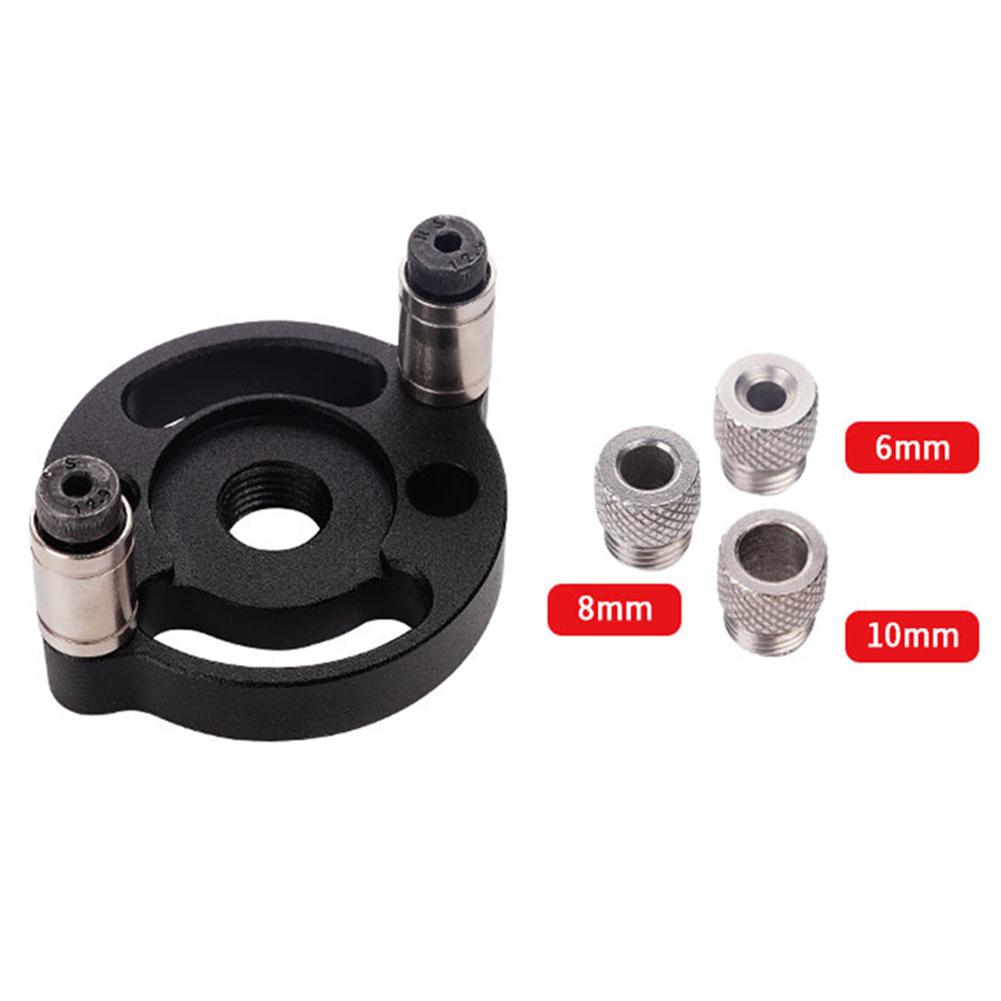 3-10mm Vertical Doweling Jig Kit Self Centering Drill Guide Locator Aluminum Alloy Woodworking Hole Puncher DIY Furniture Connection
