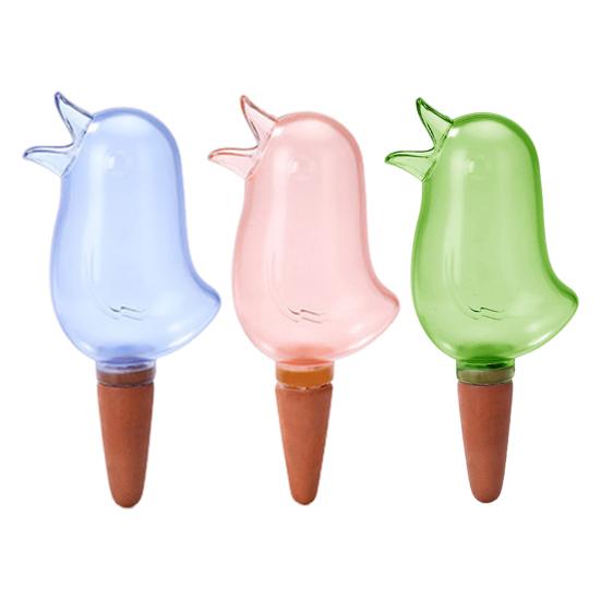 3 Pcs Self Watering Spikes Bird Shape Automatic Watering Globes Slow Release Plant Watering Bulbs for Indoor Outdoor Plants