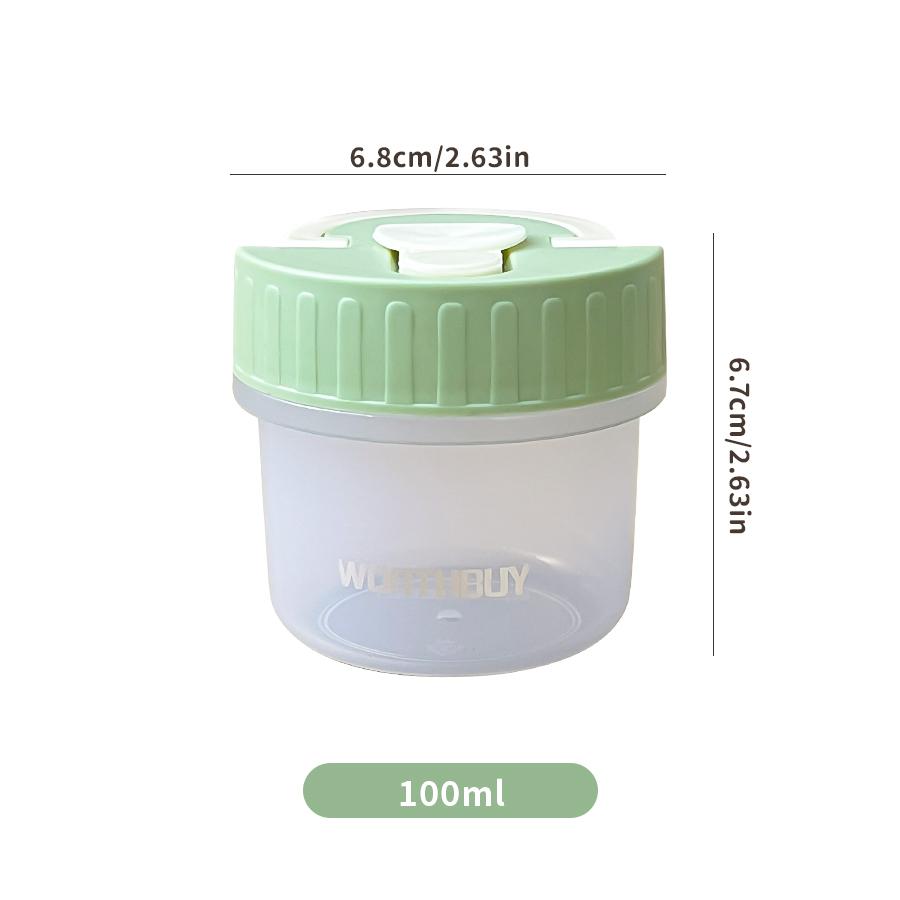100ml Small Food Storage Box Moisture-Proof Dried Fruit Snack Sealed Jar Reusable Fridge Fruit Fresh Keeping Box Food Container