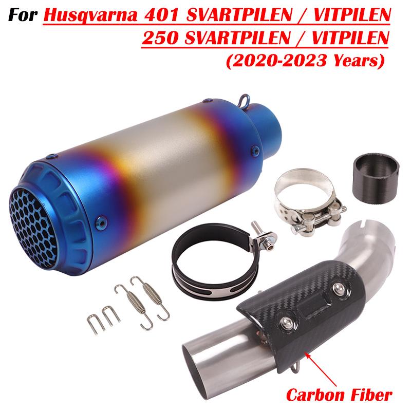 Für Husqvarna 401 SVARTPILEN 401 VITPILEN 250 2018 19 2020 2021 2022 Motorrad Auspuff Escape Modifizieren Mit Mittelrohr Schalldämpfer