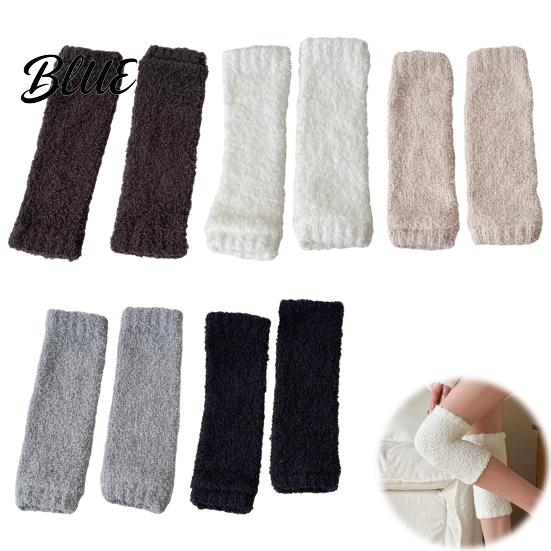 Thermal Cold Protection Socks Thickened Knee Sleeve for Women Winter Warm Coral Fleece Leg Warmers Breathable Soft Fluffy Bed Pads Skiing