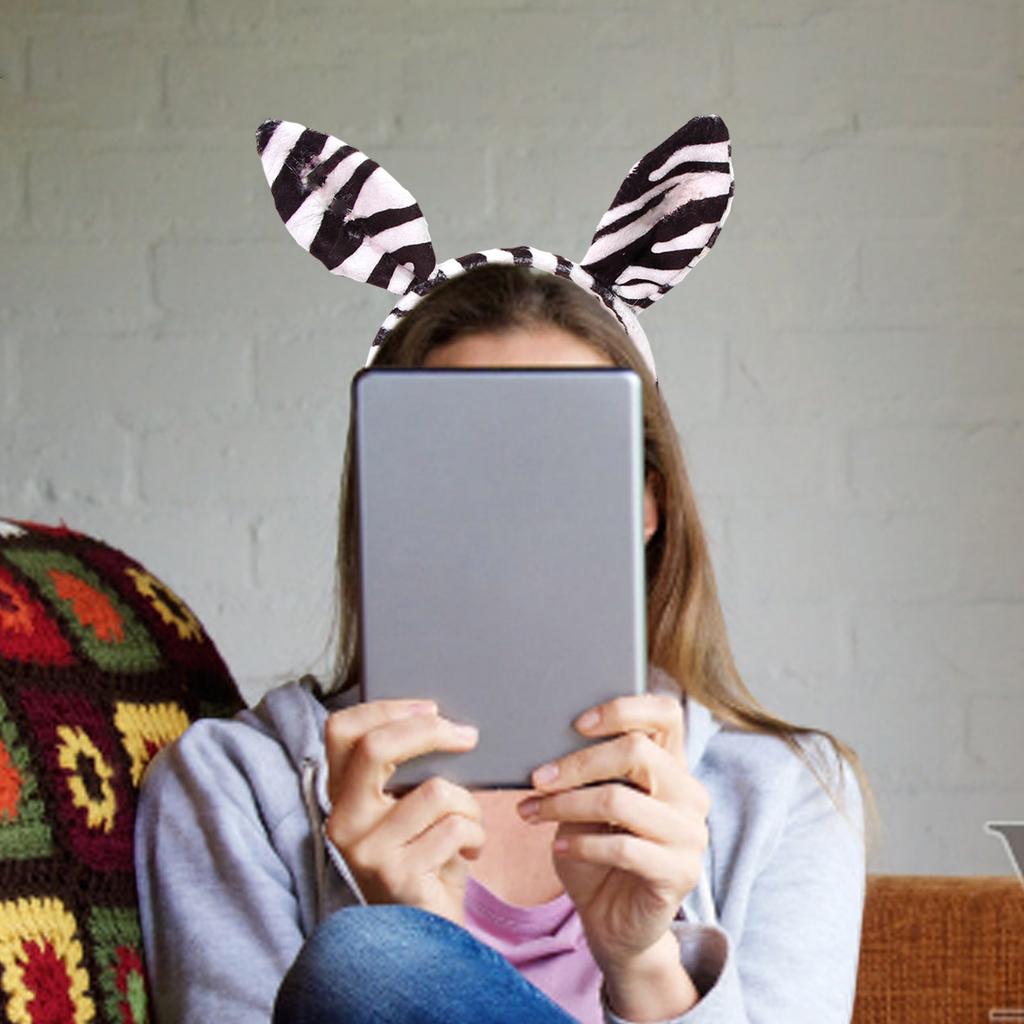 Stylish Zebras Ear Headpiece Proms Birthday Hairbands Fun Headwear Halloween Animal Festive Hair Headwear