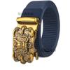 Belt, Men's Automatic Buckle Toothless Business Casual Men's Belt, Young People's Personality Trendy Nylon Canvas