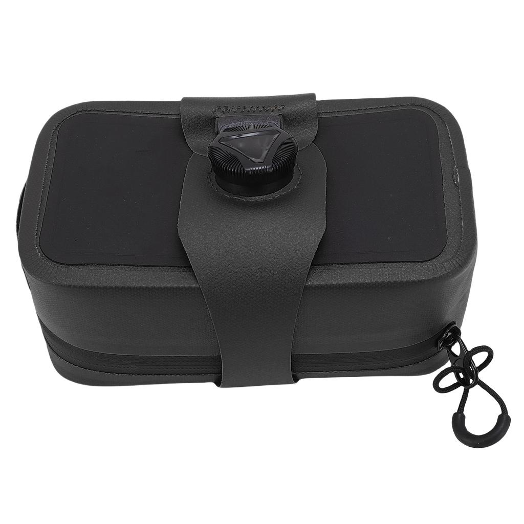 Bike Seat Bag Waterproofing Under Seat Cycling Storage Pouch Saddle Bag for Small Items Storage Black