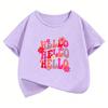 Graphic Tshirt Kids Summer Spring Soft Tee Flower T Shirts Funny Kids Childrens Tshirt Boys Girls Casual Top Tee