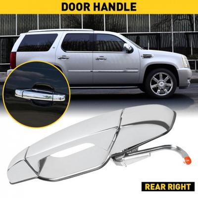Fit Silverado 2007-13 Chevrolet Handle 1500 Rear Door Chrome Outside Passenger