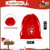 Christmas Velvet Drawstring Bag Candy Gift Pouch for Party Favors Holiday Decorations Christmas Tree Fillers Home New Year