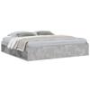 VidaXL Cadre de lit gris béton 200x200 cm 3203890