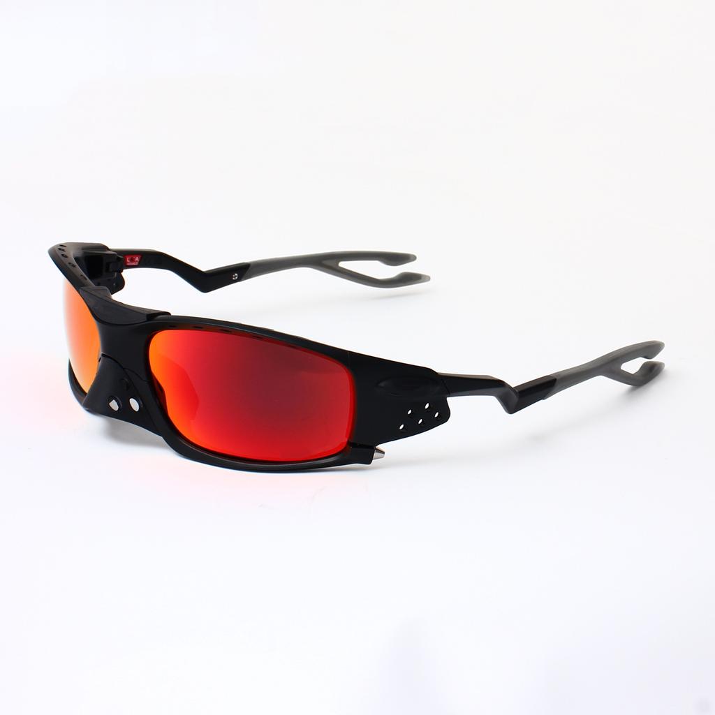 Outdoor-Sport Radfahren Polarisierte Sonnenbrille, Unisex, Retro-Stil, mit abnehmbaren Nasenpads, geeignet für Reisen und Fahren, kleiner Rahmen9529