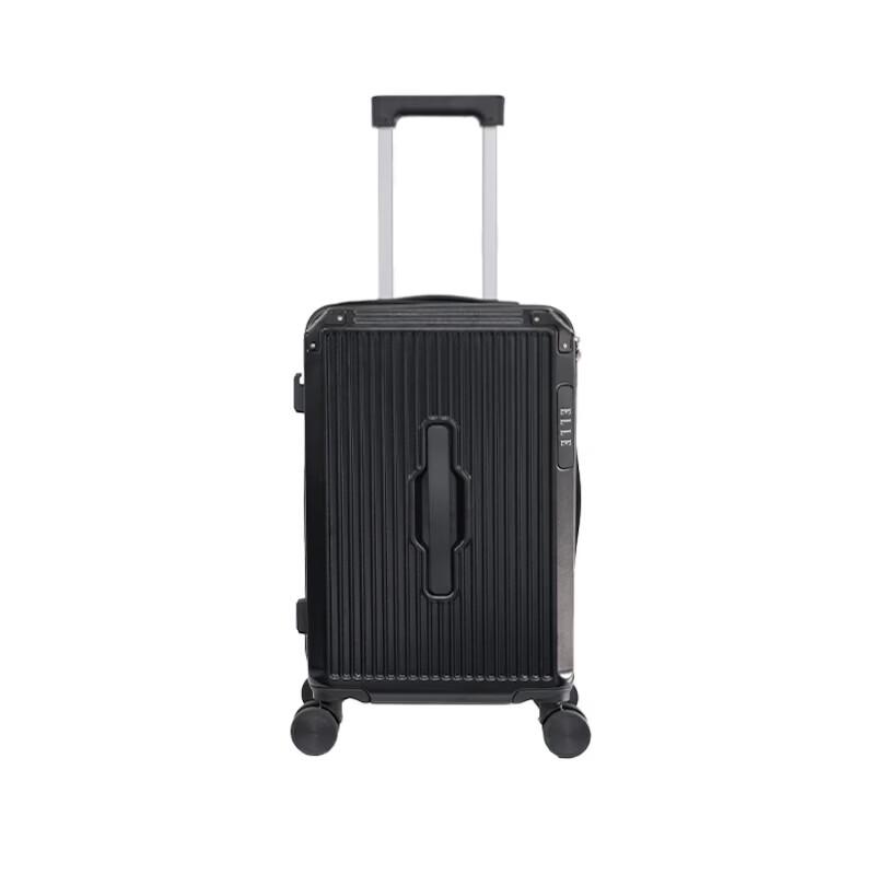 ELLE Vertical Stripe ABS&PC Spinner Luggage