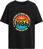 January Birthday Est 1986 Limited Edition Tees for Mens Trendy
