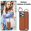 PU Leather Ring Wrist Strap Phone Case for IPhone 15 14 Plus 13 12 Mini 11 Pro Max X XS XR 7 8 Plus Holder Shockproof Cover