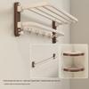 Handun Walnut No-Drill Bathroom Storage 3-Piece Set
