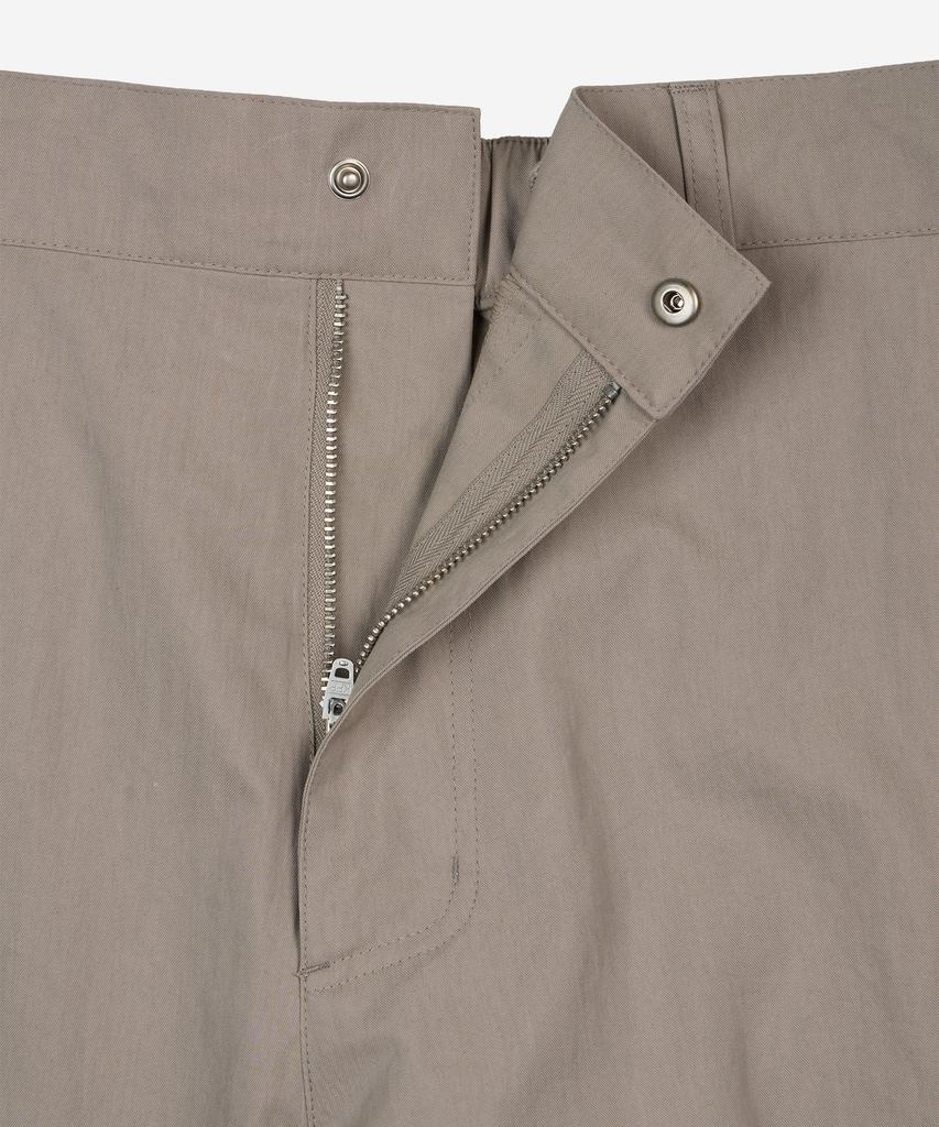 NODE LABS Dev:10 Cut Line Wide Cargo Pants_Beige