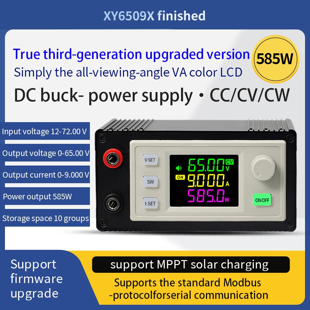 XY6509X/XY6506X DC Step-down Power Supply 65V 9A 585W CNC Adjustable Regulator 6A 390W CC CV Lab MPPT Solar Charge Power Module