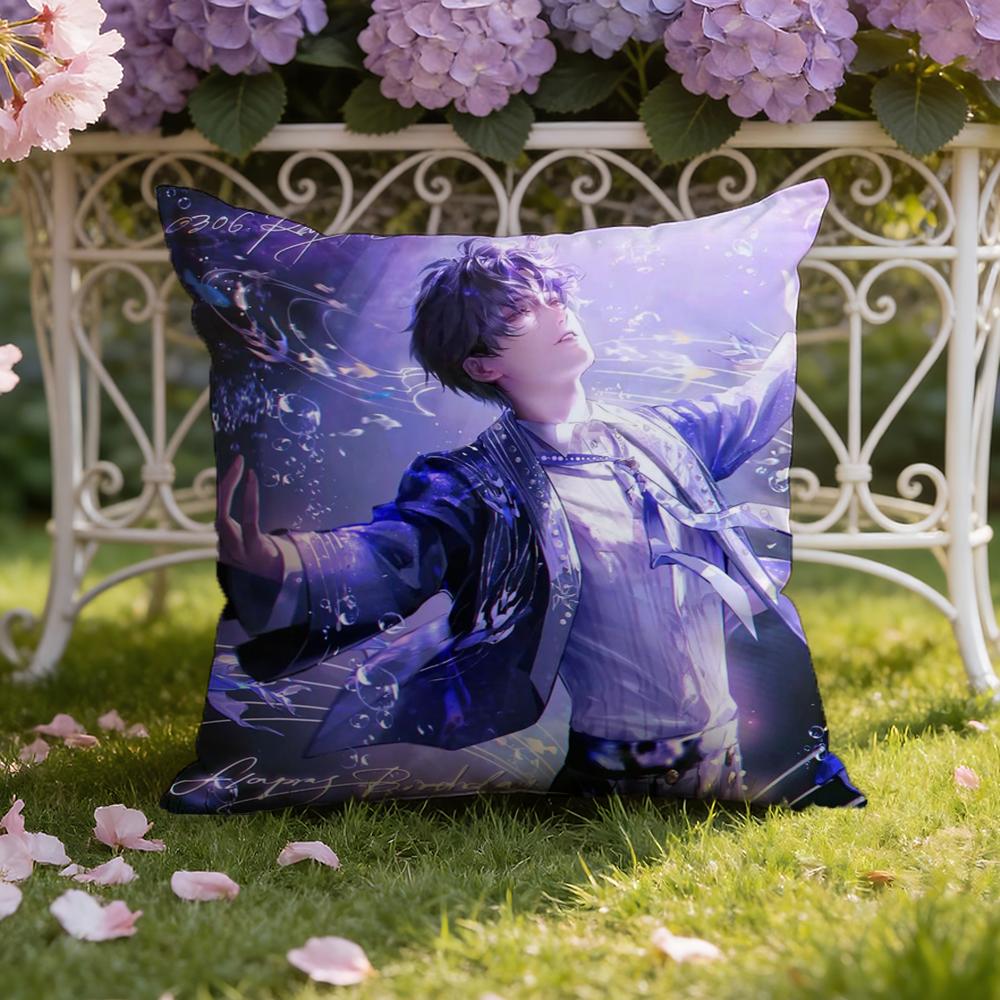 

R-Rafayel Love D-Deepspace Cushion Cover Home & Car Dual-Scene Pillow Cover: Reversible for Premium Comfort 30X30cm