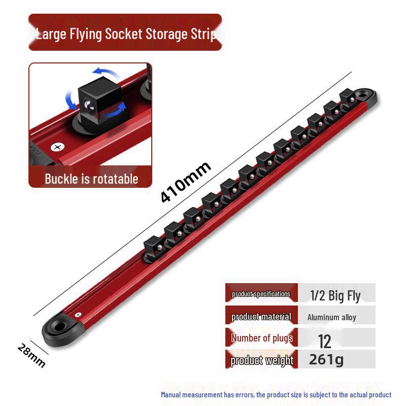 

Magnetic Socket Organizer Rack - Large, Medium, Small Socket Holder & Storage Solution