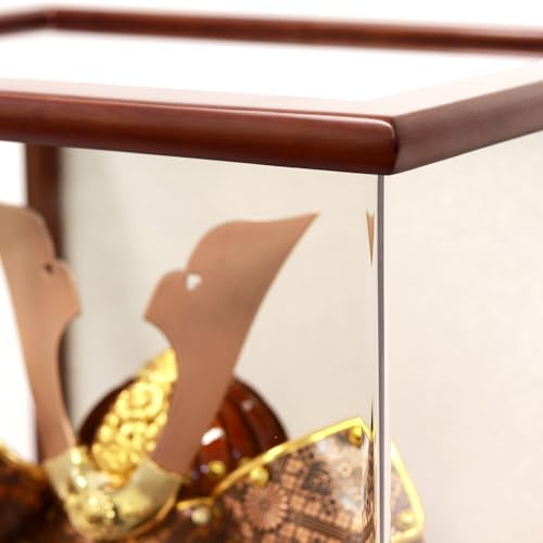 May Day Doll Helmet Display Case, Acrylic Display Case, Rai Design, Bronze, 28cm W x 22cm D x 26cm H, Panorama Case SP24509C