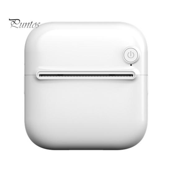 

Мини-термопринтер A33 с рулоном наклеек Bluetooth-совместимые фотографии Чеки Заметки Списки Этикетка Памятка QR-код Портативный карманный принтер для iOS белый