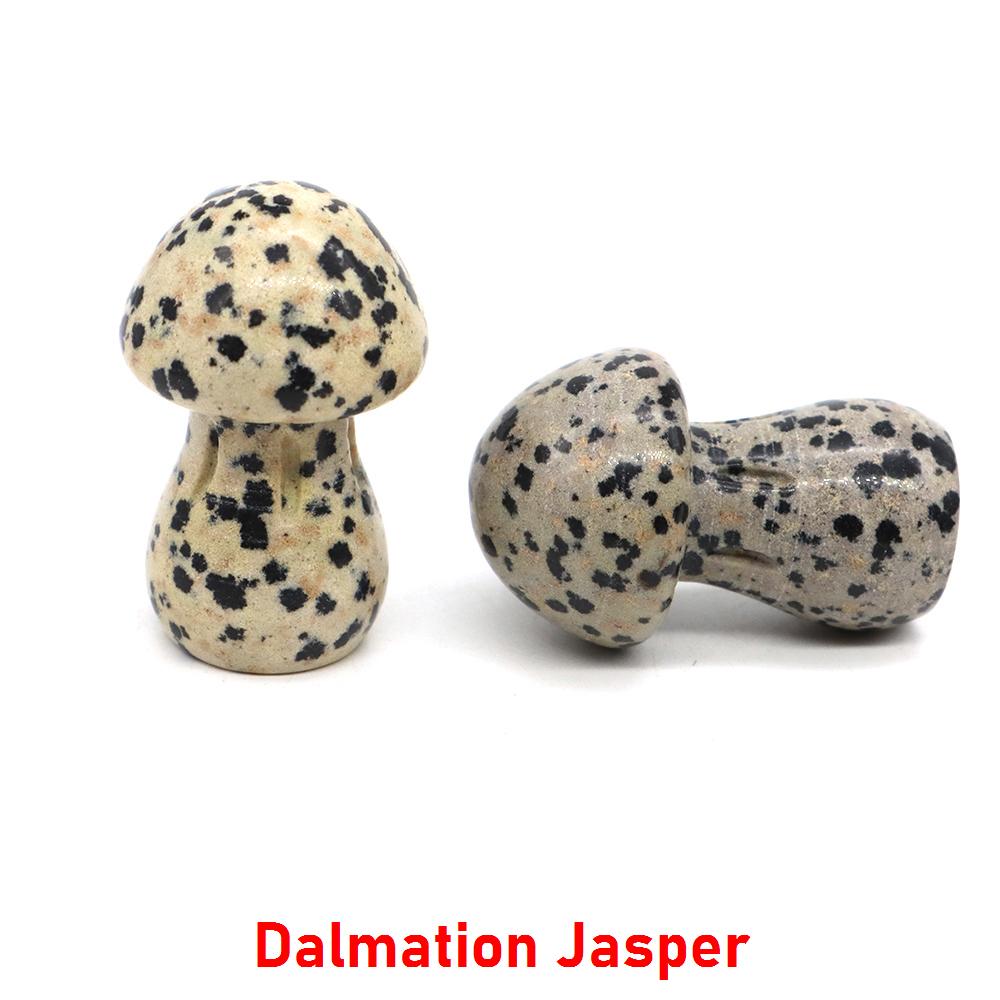 1.5" Natural Crystal Mushroom Gem Quartz Mushroom Mineral Healing Reiki Home Decoration Diy Crafts Gift Aquarium Stone