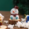 Mini Santa Claus Snowman Christmas Ornament Pendant Small Gift Children DIY Cute Resin Decoration Gift Desktop Car Landscape