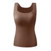 Thermal Tank Top for Womem Sleeveless Camisole Shirt with Bulit-in Bra Warm Undershirt Base Layer for Cold Weather