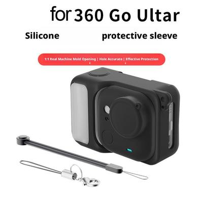 For Insta360 GO Ultra Silicone Protective Case Shockproof Skin Cover With Lens Cap Anti-loss Rope For Insta360 GO Ultra Camera