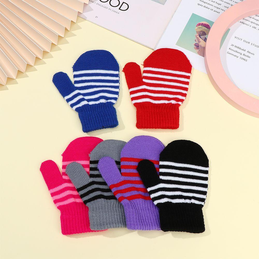 Warm Soft Winter Children's Gloves Kids Gloves Knitted Mittens Full Finger Gloves