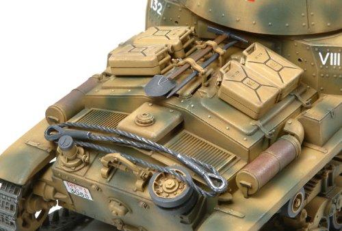 Tamiya 1/35 Military Miniature Series No. 296 Italian Army Medium Tank M13/40 Carlo Armato Plastic Model 35296