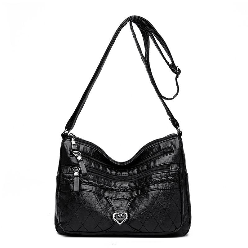 Мягкая кожаная сумка кроссбоди Женская сумка через плечо Маленькая квадратная сумка — фото 24