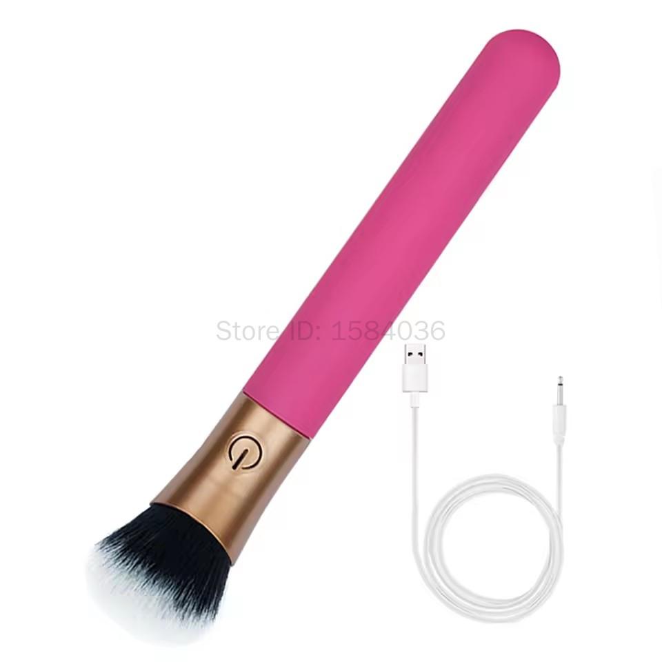 Makeup Brush G Spot Vibrator Clit Stimulator AV Stick Dildo Bullet Vibrators Female Masturbation Massager Sex Toys for Women 18+