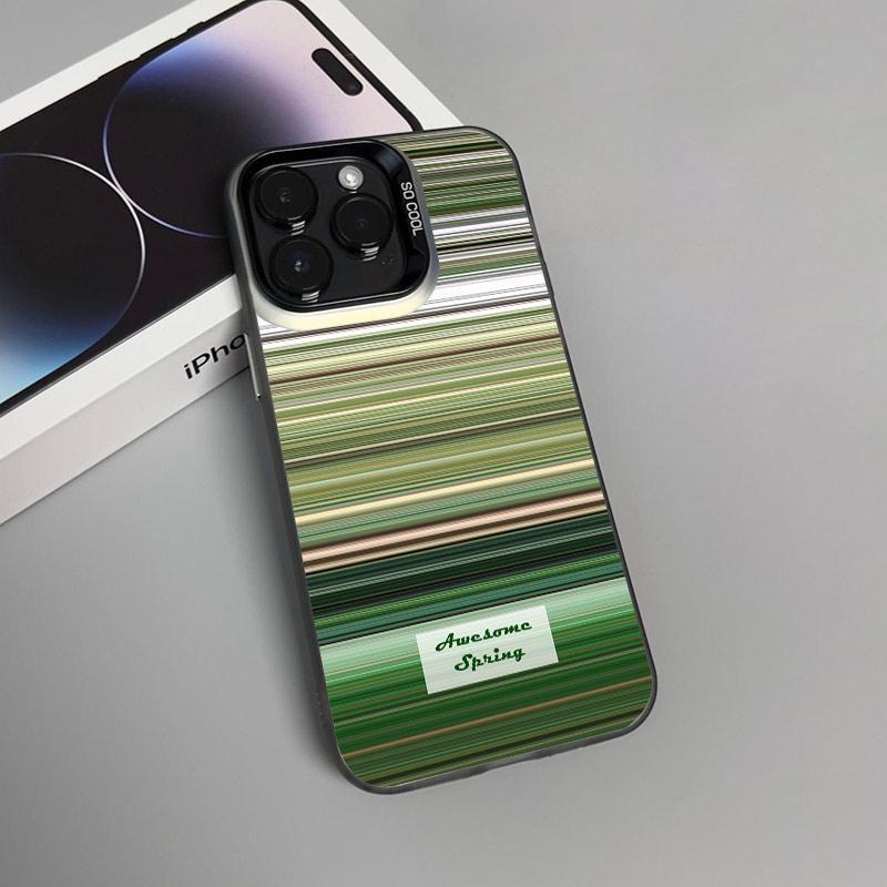 Husă de telefon argintie de modă transfrontalieră pentru iPhone 17, 16 Pro, 15 Pro Max și 14 de Creative Spring