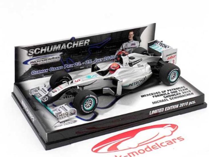 

MINICHAMPS Масштабная модель Mercedes GP Show Car Шумахер 2010 Хоккенхайм Заказная модель 403100273 1/43 М. серебряный